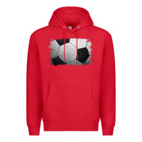Red soccer brushstroke Premium Hoodie - Jasminsmagicworld