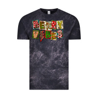 Cloud Black Merry Vibes Vintage Tee - FaDigitalArtStudio