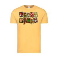 Vintage Mustard Merry Vibes Vintage Tee - FaDigitalArtStudio