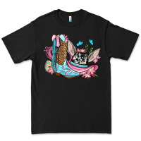 Black Easter cowboy boots hat Premium Tee - OliviaCreatesArt