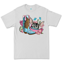 Dove Grey Easter cowboy boots hat Premium Tee - OliviaCreatesArt