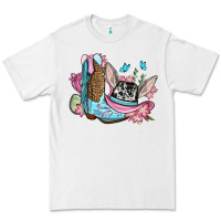 White Easter cowboy boots hat Premium Tee - OliviaCreatesArt
