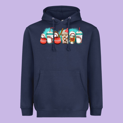Baseball Coffee Cups Libbey Glass Heavyweight Hoodie Designed By Jasminsmagicworld