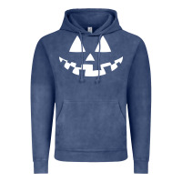 Vintage Denim halloween jack o lantern (white) Vintage Hoodie - artisFamous