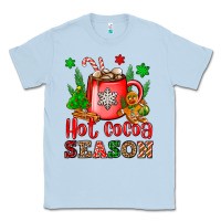 Dusty Blue hot cocoa season Classic Tee - OliviaCreatesArt