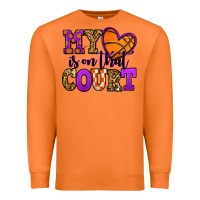 Carrot my heart is on that court basketball Premium Sweatshirt - Jasminsmagicworld