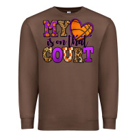 Chestnut my heart is on that court basketball Premium Sweatshirt - Jasminsmagicworld