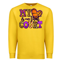 Lemon my heart is on that court basketball Premium Sweatshirt - Jasminsmagicworld