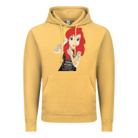 Vintage Mustard ariel tatoo Vintage Hoodie - artisFamous