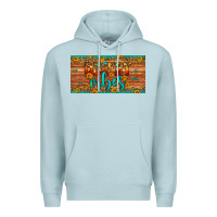 Blue Mist desert vibes license plate Premium Hoodie - Artiststas