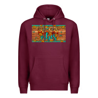 Burgundy desert vibes license plate Premium Hoodie - Artiststas