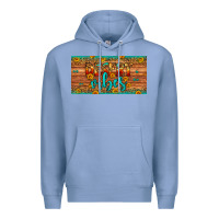 Colony Blue desert vibes license plate Premium Hoodie - Artiststas