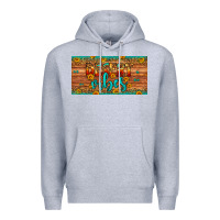 Heather Grey desert vibes license plate Premium Hoodie - Artiststas