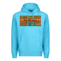 Ocean Blue desert vibes license plate Premium Hoodie - Artiststas