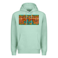Seafoam desert vibes license plate Premium Hoodie - Artiststas