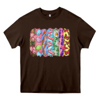 Chocolate Brown Easter Brushstrokes Heavy Core Tee - RanaPortraitStore