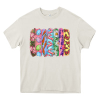 Cream Easter Brushstrokes Heavy Core Tee - RanaPortraitStore