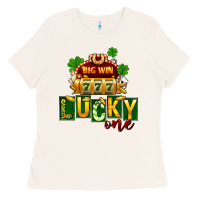 Bone St Patricks Lucky One Ladies Tee - FaDigitalArtStudio