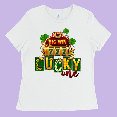 St Patricks Lucky One Ladies Tee Designed By Fadigitalartstudio