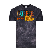 Cloud Black coffee please western doodle letters Vintage Tee - FaDigitalArtStudio