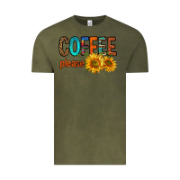 Vintage Olive coffee please western doodle letters Vintage Tee - FaDigitalArtStudio