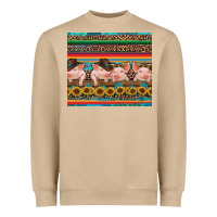 Mushroom western serape pigs Heavyweight Sweatshirt - RanaPortraitStore