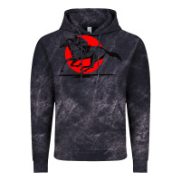 Cloud Black horse racing Vintage Hoodie - artisFamous