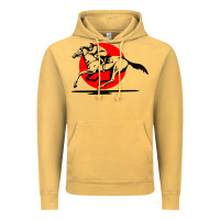 Vintage Mustard horse racing Vintage Hoodie - artisFamous