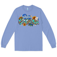 Colony Blue boy grandma Long Sleeve Tee - CowhideDigitalArt