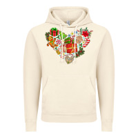 Vintage Artic merry Christmas heart Vintage Hoodie - CowhideDigitalArt