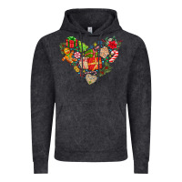 Merry Christmas Heart Vintage Hoodie | Teevron