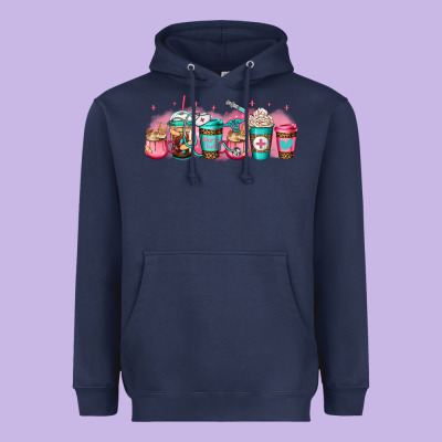 Nurse Fuel Coffee Cup Heavyweight Hoodie Designed By Jasminsmagicworld