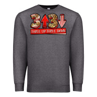 Charcoal Heather three up three down baseball Premium Sweatshirt - Jasminsmagicworld
