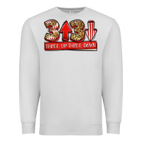 Dove Grey three up three down baseball Premium Sweatshirt - Jasminsmagicworld