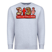 Heather Grey three up three down baseball Premium Sweatshirt - Jasminsmagicworld