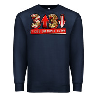 Navy three up three down baseball Premium Sweatshirt - Jasminsmagicworld