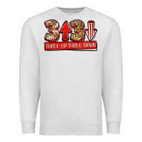 Oatmeal Heather three up three down baseball Premium Sweatshirt - Jasminsmagicworld
