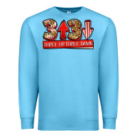 Ocean Blue three up three down baseball Premium Sweatshirt - Jasminsmagicworld