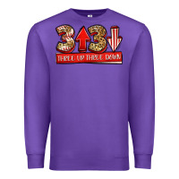 Purple three up three down baseball Premium Sweatshirt - Jasminsmagicworld