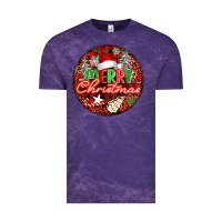 Cloud Purple Merry christmas Vintage Tee - FaDigitalArtStudio