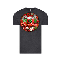 Vintage Black Merry christmas Vintage Tee - FaDigitalArtStudio