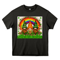 Asphalt St. Patrick's Day gnomies tumbler Heavy Core Tee - HowdyJamesFarm