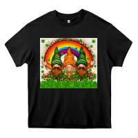 Black St. Patrick's Day gnomies tumbler Heavy Core Tee - HowdyJamesFarm