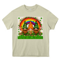 Mossy St. Patrick's Day gnomies tumbler Heavy Core Tee - HowdyJamesFarm