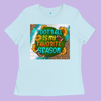 Football Is My Favorite Season Tumbler Ladies Tee Designed By Bundleandbundleshop
