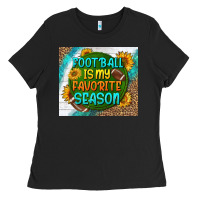 Black football is my favorite season tumbler Ladies Tee - BundleAndBundleShop