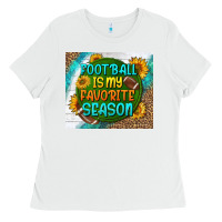 White football is my favorite season tumbler Ladies Tee - BundleAndBundleShop