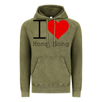 Vintage Olive i love hong kong Vintage Hoodie - artisFamous