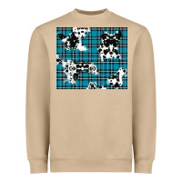 Mushroom winter plaid and cowhide pattern Heavyweight Sweatshirt - RanaPortraitStore