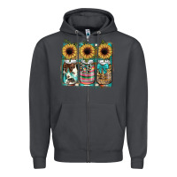 Smoke mason jar, sunflower Zipper Hoodie - JahusDesignShop